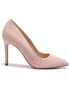 pantofi cu toc subtire roz solo femme