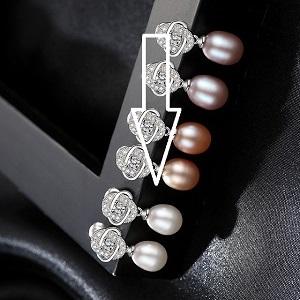 Cercei dama din argint cu perle naturale Adele