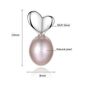 dimensiuni cercei perle naturale mov Elle